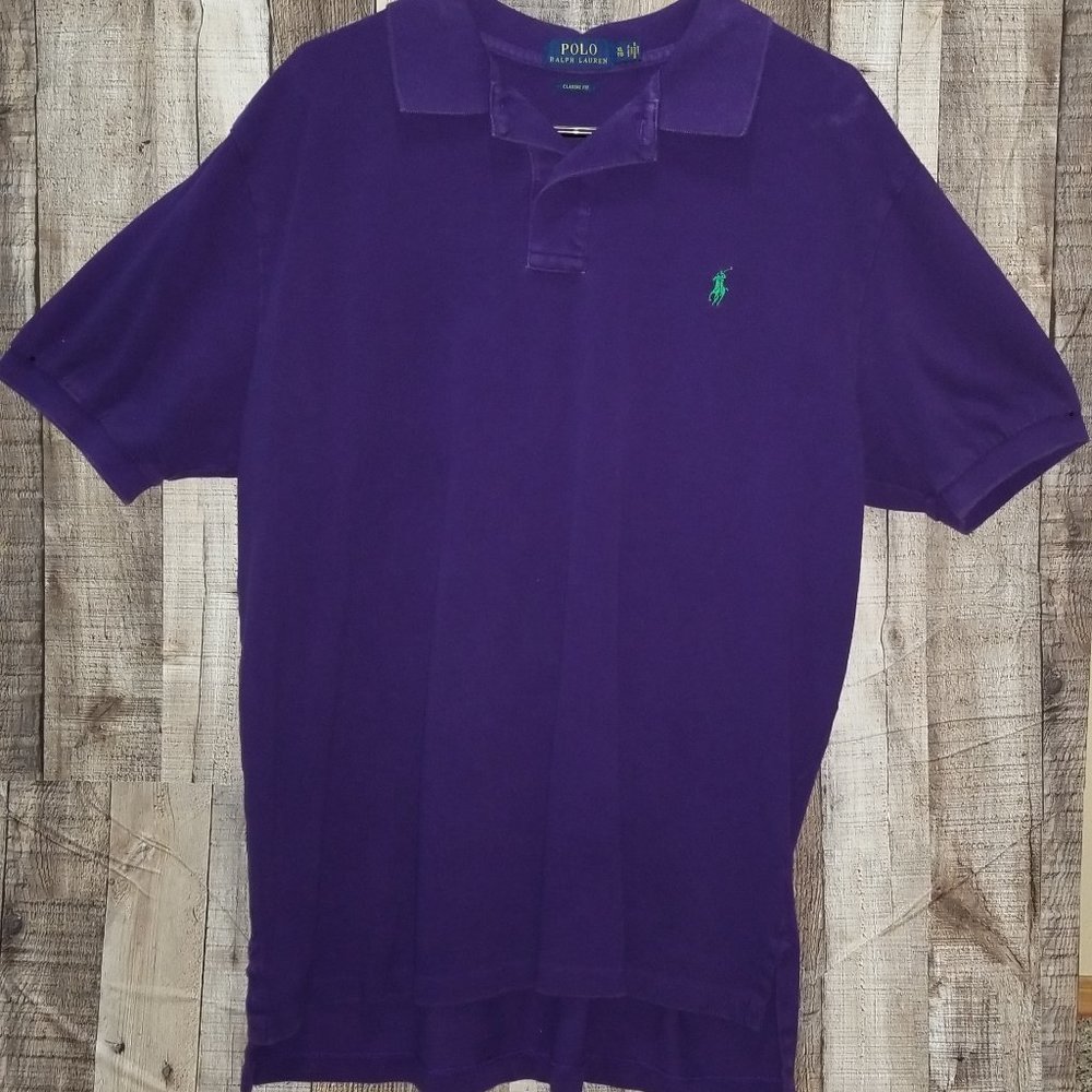 PURPLE RALPH LAUREN POLO SHIRT